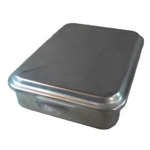 Vintage Foley Aluminum Cake Brownie Pan w/Snap-on Lid 10 3/4" x 8" Small